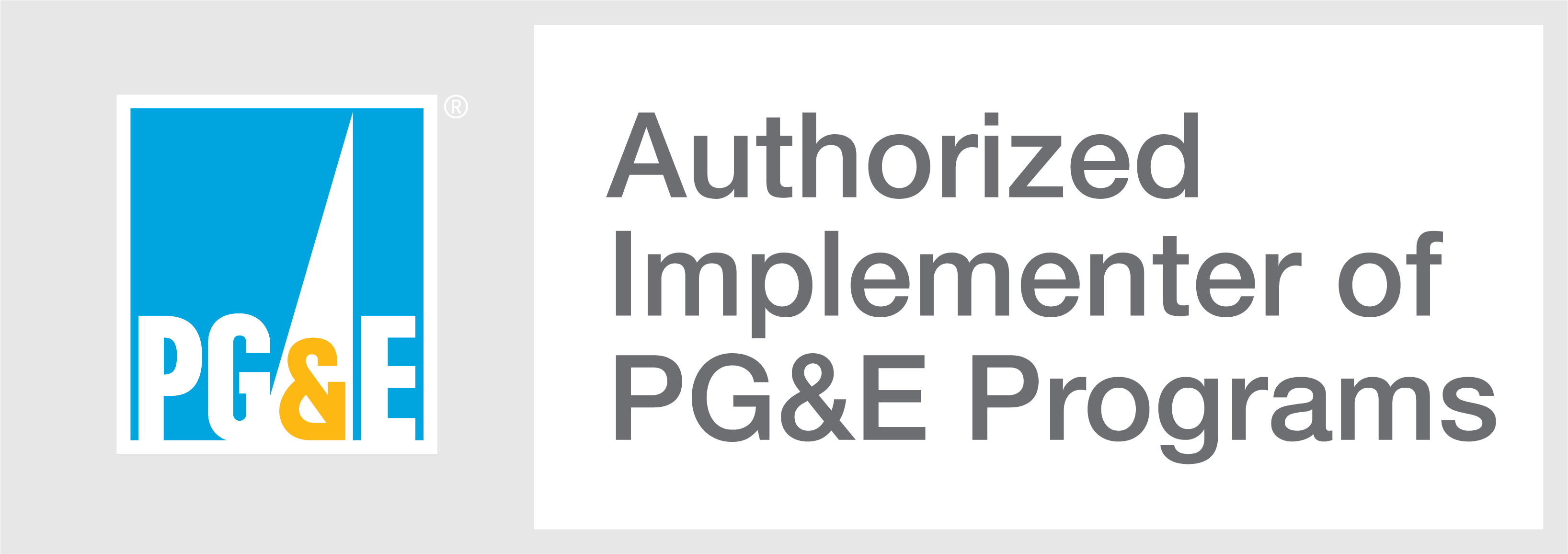 Authorized Implementer of PG&E Programs, visit PG&E
